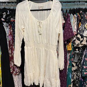 Boot Barn Idyllwind Cream Xl Long Sleeve Dress